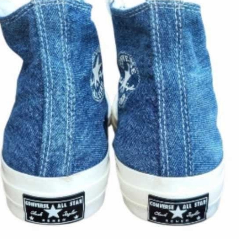 Converse Chuck 70 Taylor Renew High Top All Star Denim Blue Sneaker Women 11 Con - Picture 8 of 15